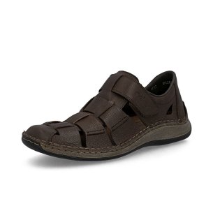 Pánské kožené sandály Rieker 05281-25 hnědá