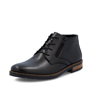 Pánská kožená kotníková obuv Rieker 14609-00 černá