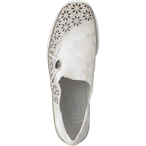 detail Dámské polobotky Rieker 537N8-80 bílá