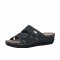detail Dámské kožené pantofle Marco Tozzi 27512-28 805 modrá