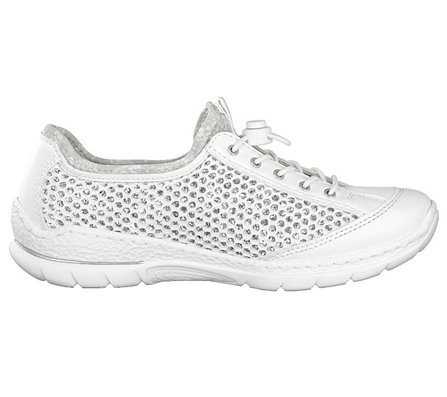 detail Dámské polobotky Rieker N22M6-80 bílá