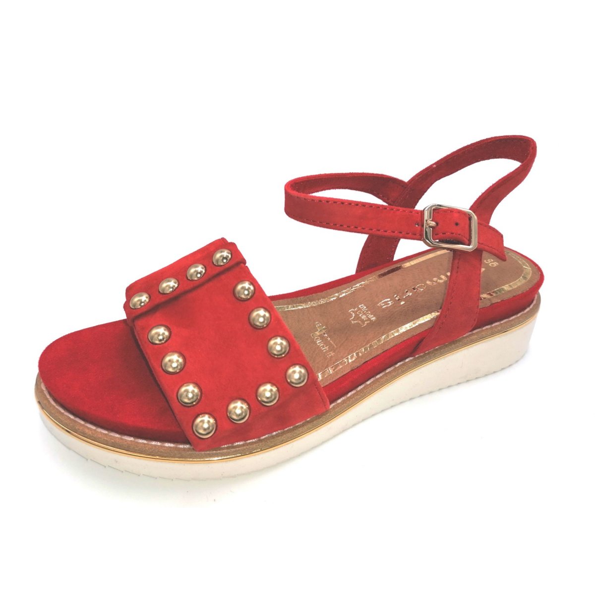 detail Dámské kožené sandály Tamaris 28224-30 533 červená