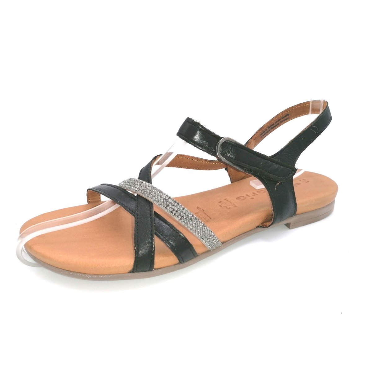 detail Dámské kožené sandály Tamaris 28120-22 001 černá