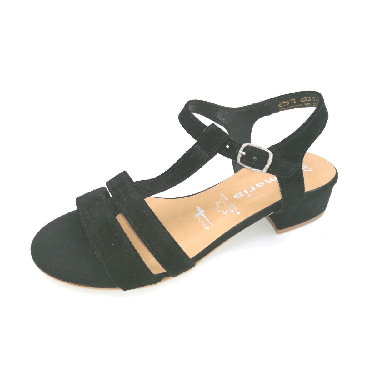 detail Dámské kožené sandály Tamaris 28119-22 007 černá