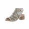 detail Dámské kožené sandály Remonte R8771-90 stříbrná