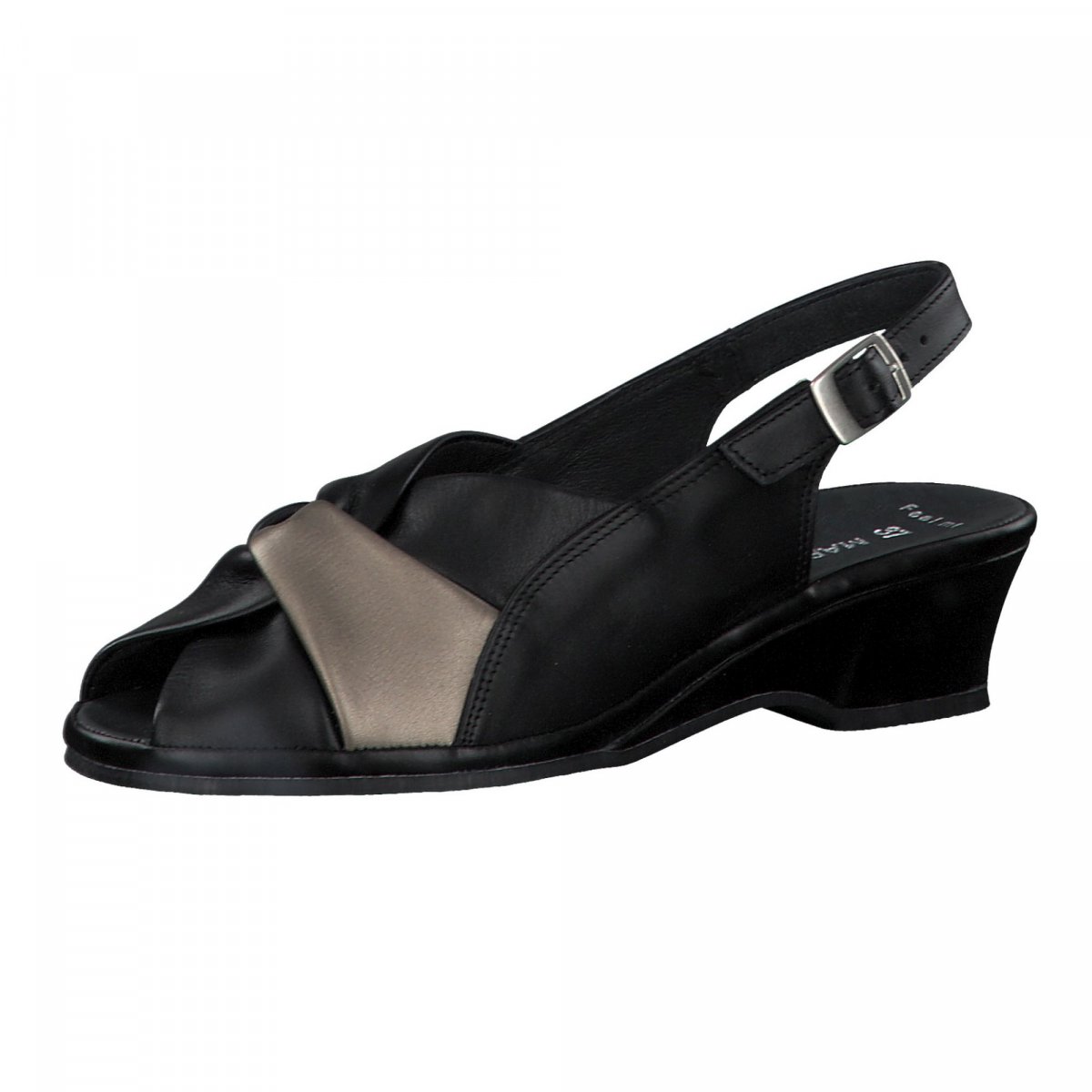 detail Dámské kožené sandály Marco Tozzi 28910-24 098 černá