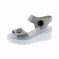 detail Dámské kožené sandály Remonte D1565-90 stříbrná