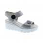 náhled Dámské kožené sandály Remonte D1565-90 stříbrná
