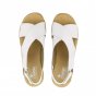 náhled Dámské kožené sandály Rieker V0271-80 bílá