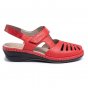 náhled Dámské kožené sandály Rieker 47786-33 červená