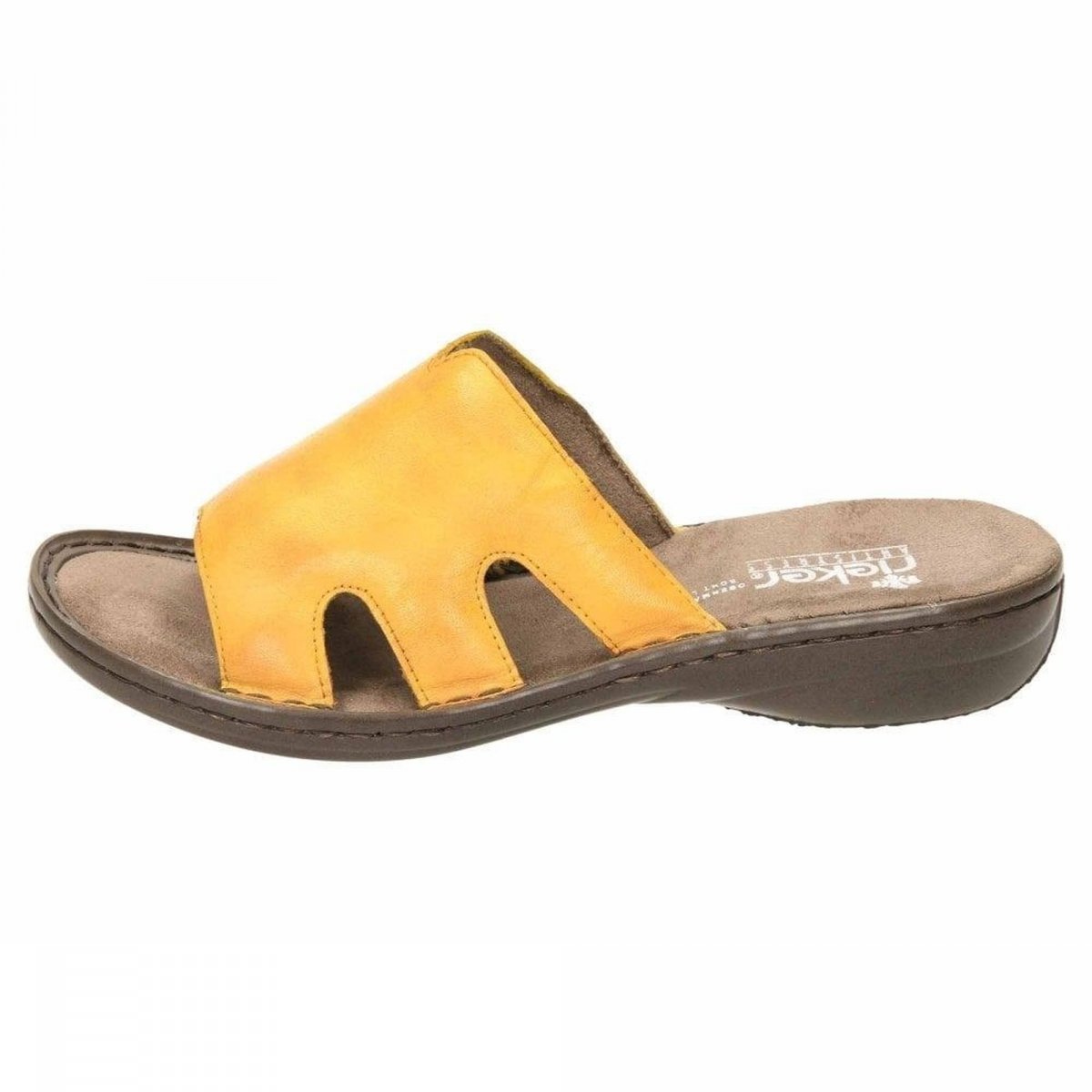 detail Dámské pantofle Rieker 60824-68 žlutá