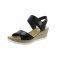 detail Dámské kožené sandály Rieker 619B9-00 černá