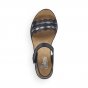 náhled Dámské kožené sandály Rieker V38F3-00 černá
