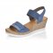 detail Dámské kožené sandály Rieker 61940-14 modrá