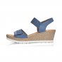 náhled Dámské kožené sandály Rieker 61940-14 modrá