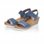 náhled Dámské kožené sandály Rieker 61940-14 modrá