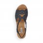náhled Dámské kožené sandály Rieker 61976-14 modrá