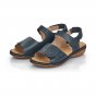 náhled Dámské kožené sandály Rieker 659G0-14 modrá