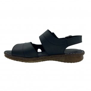 Dámské kožené sandály Looke L0427-10 černá