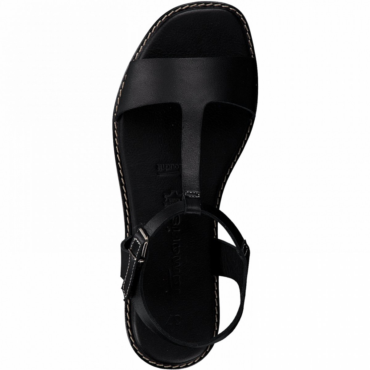 detail Dámské kožené sandály Tamaris 28150-26 007 černá