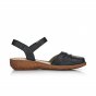 náhled Dámské kožené sandály Rieker M0954-00 černá