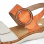 náhled Dámské kožené sandály Remonte R6853-38 oranžová