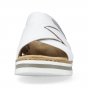 náhled Dámské kožené pantofle Rieker V0250-80 bílá