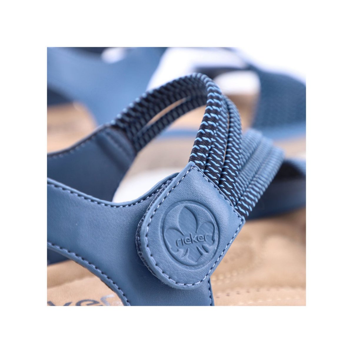 detail Dámské sandály Rieker V8873-14 modrá