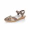 detail Dámské kožené sandály Rieker 44860-64 béžová