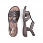 náhled Dámské sandály Rieker 608G9-45 šedá