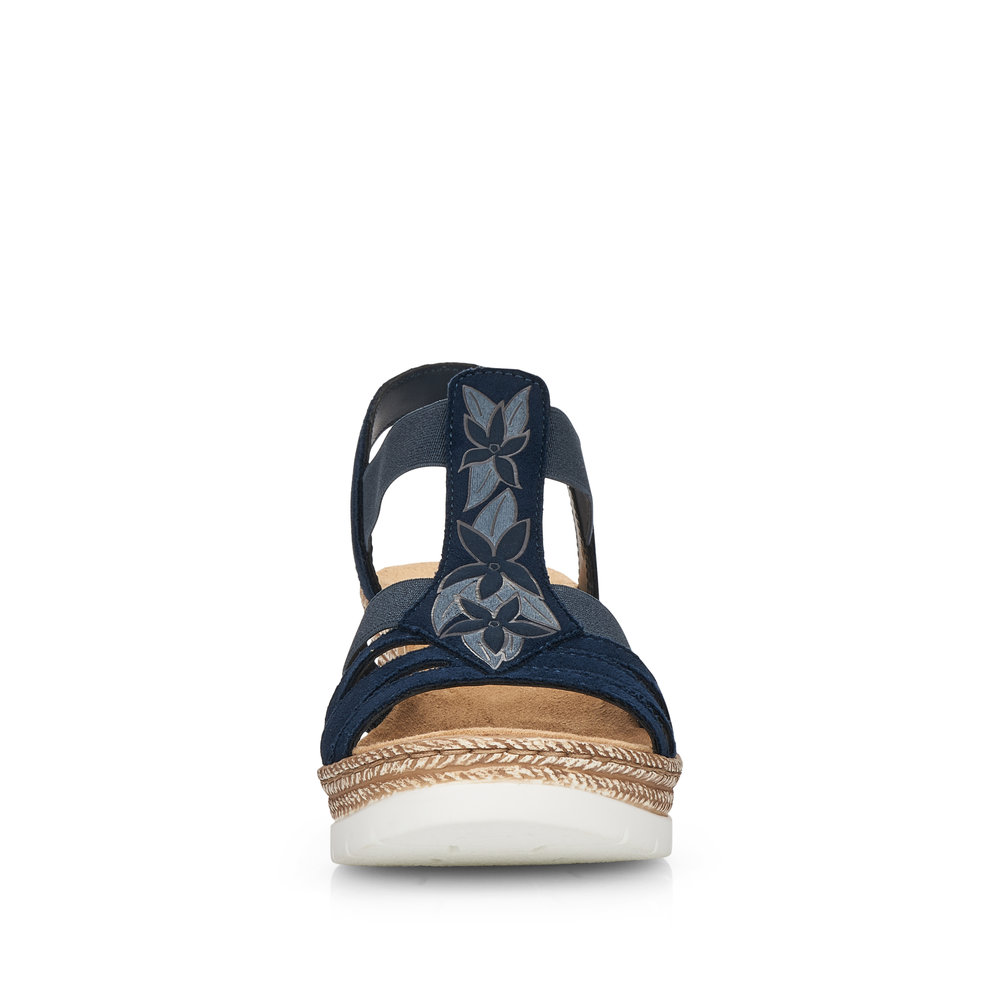 detail Dámské sandály Rieker 61911-14 modrá
