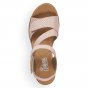 náhled Dámské kožené sandály Rieker 61921-31 růžová