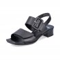 náhled Dámské kožené sandály Rieker 62663-01 černá