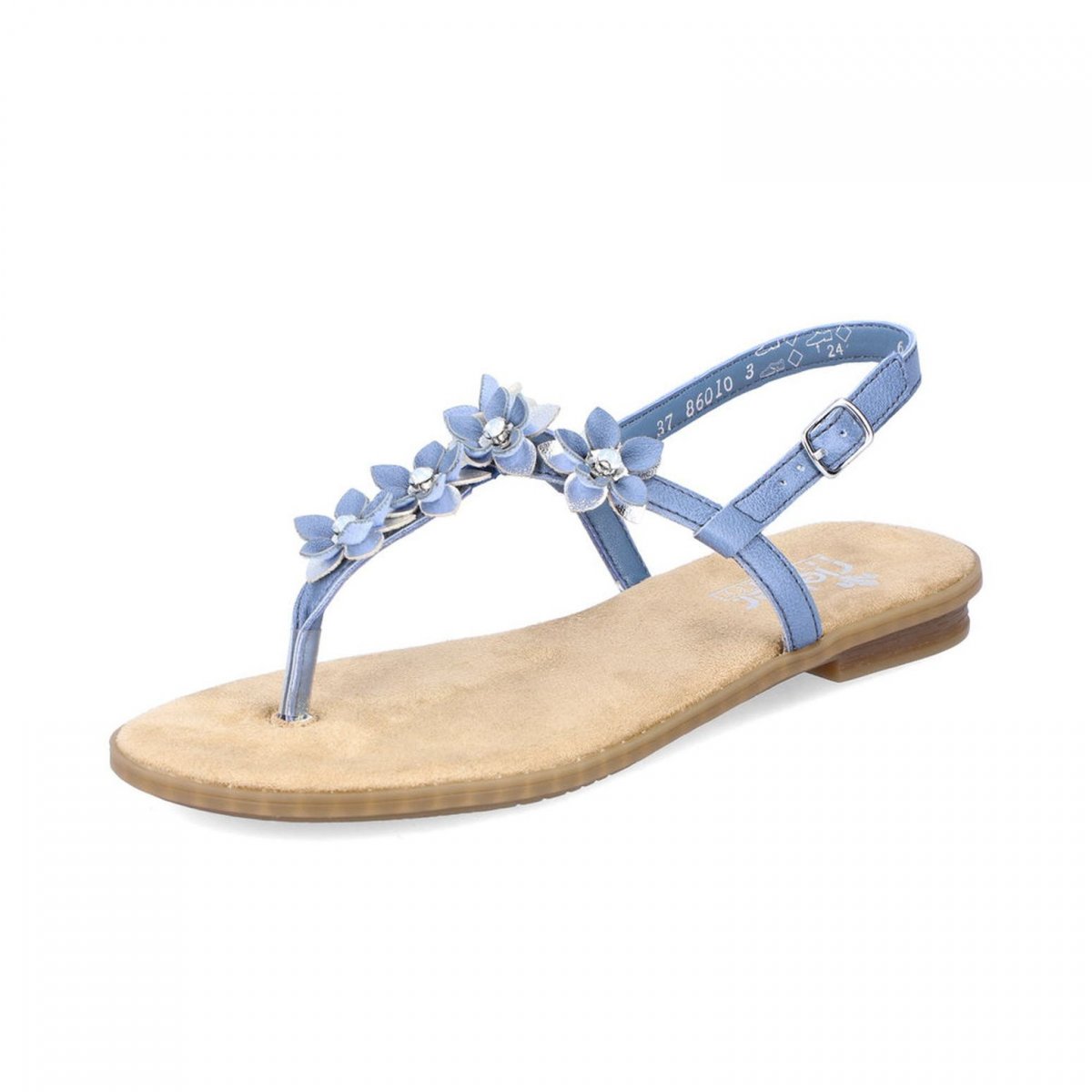 detail Dámské sandály Rieker 64257-12 modrá
