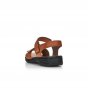 náhled Dámské kožené sandály Rieker 64559-22 hnědá