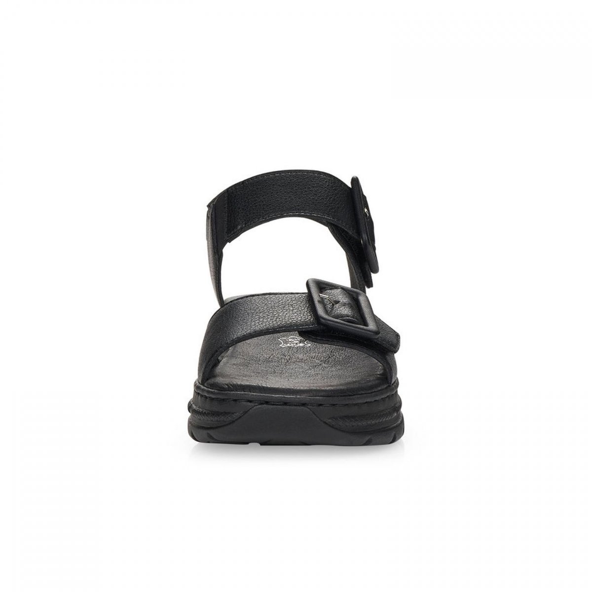 detail Dámské kožené sandály Rieker 66680-00 černá