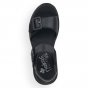 náhled Dámské kožené sandály Rieker 66680-00 černá