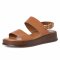 detail Dámské kožené sandály Tamaris 28238-28 455 hnědá