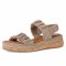 detail Dámské kožené sandály Tamaris 28242-28 341 béžová