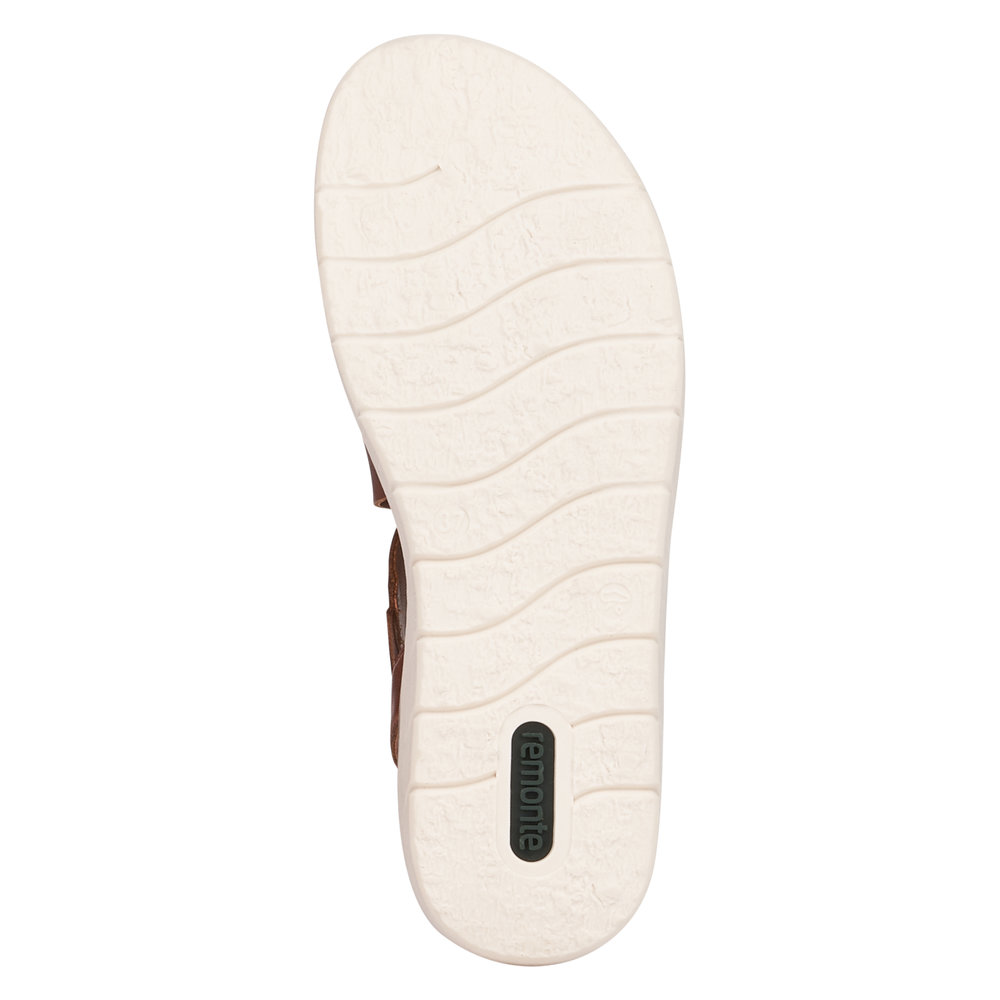 detail Dámské kožené sandály Remonte D2060-24 hnědá