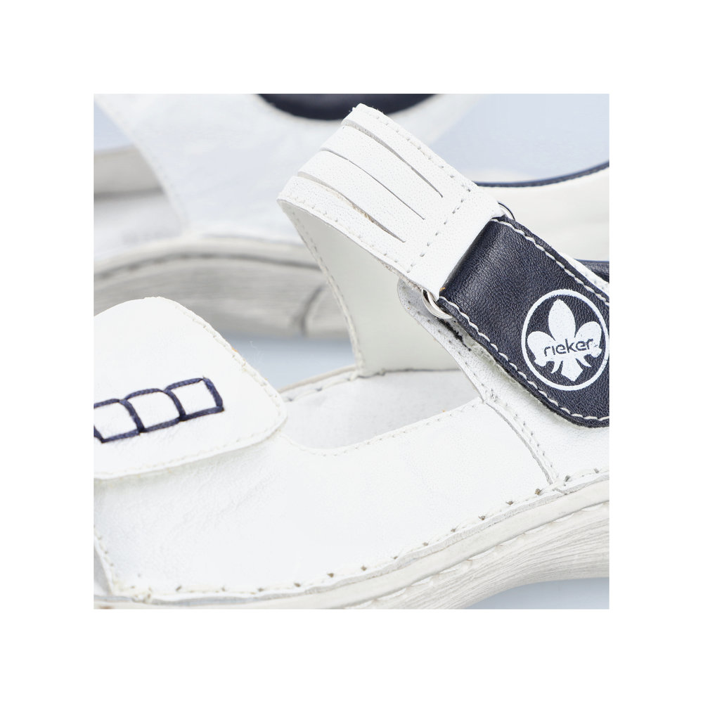 detail Dámské sandály Rieker V0852-80 bílá