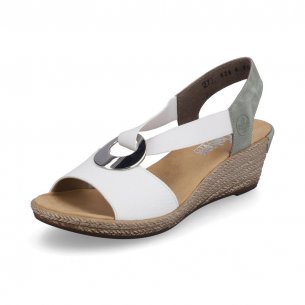 Dámské sandály Rieker 624H6-80 bílá