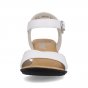 náhled Dámské kožené sandály Rieker 64650-80 bílá