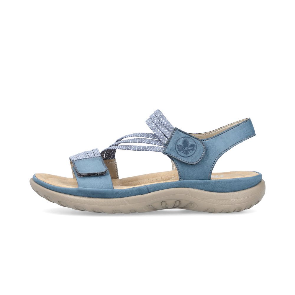 detail Dámské sandály Rieker 64870-14 modrá