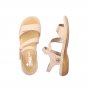 náhled Dámské kožené sandály Rieker 659C7-60 béžová