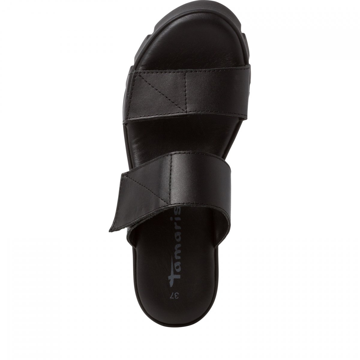 detail Dámské kožené pantofle Tamaris 27226-20 003 černá