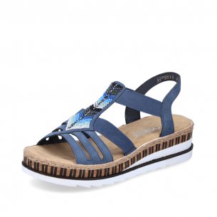 Dámské sandály Rieker V7909-12 modrá