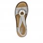 náhled Dámské sandály Rieker 60880-90 stříbrná