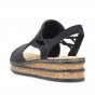 náhled Dámské sandály Rieker 62941-00 černá