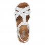náhled Dámské kožené sandály Rieker 65919-80 bílá